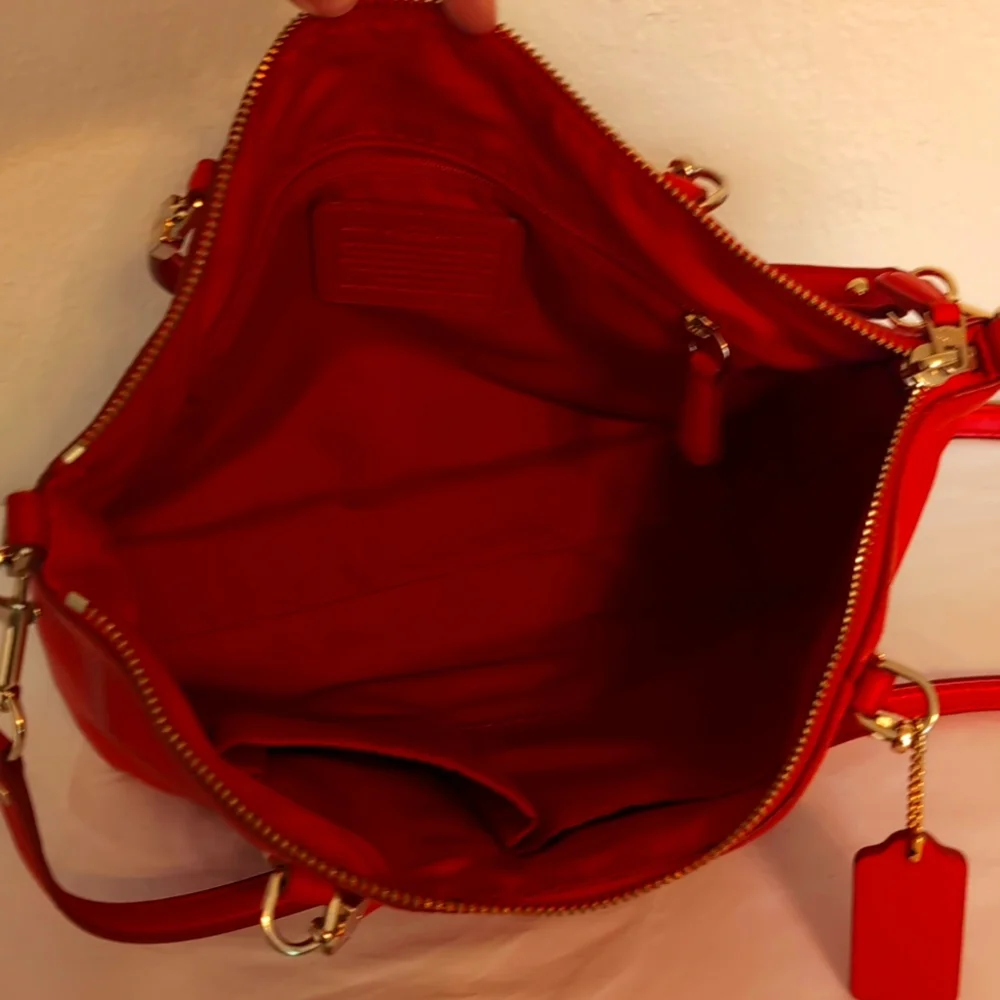 Coach Red Handbag - Picture 7 of 7